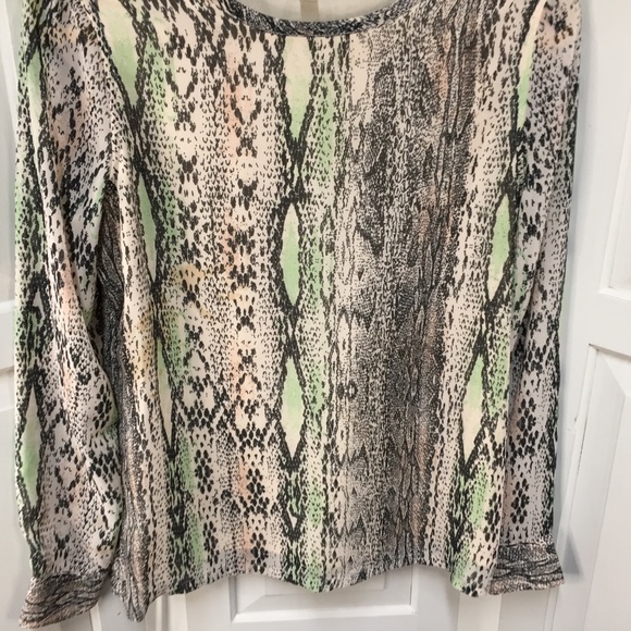 Banana Republic Snake Print Top - Picture 3 of 16